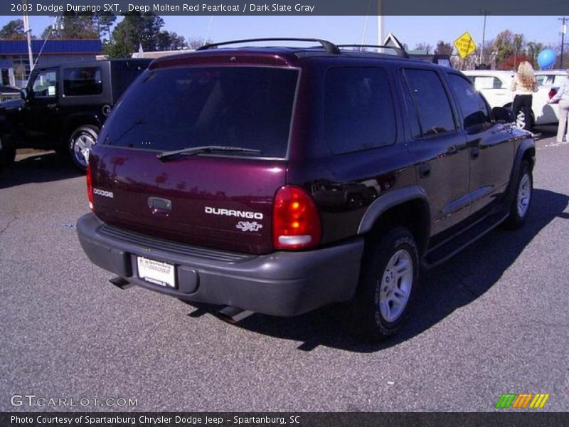 Deep Molten Red Pearlcoat / Dark Slate Gray 2003 Dodge Durango SXT