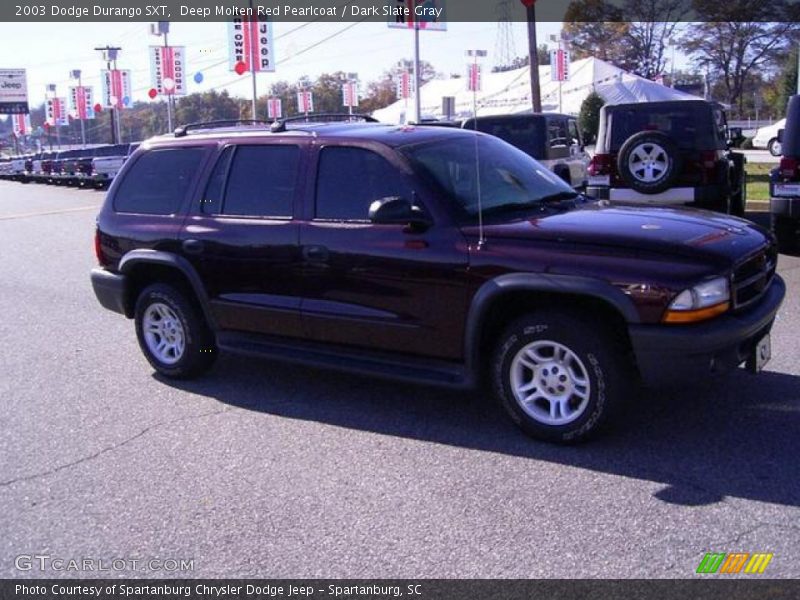 Deep Molten Red Pearlcoat / Dark Slate Gray 2003 Dodge Durango SXT
