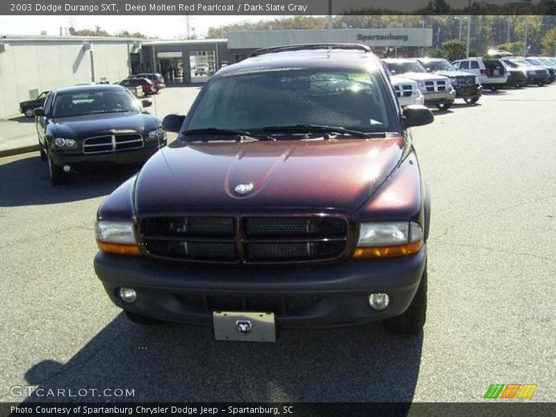 Deep Molten Red Pearlcoat / Dark Slate Gray 2003 Dodge Durango SXT