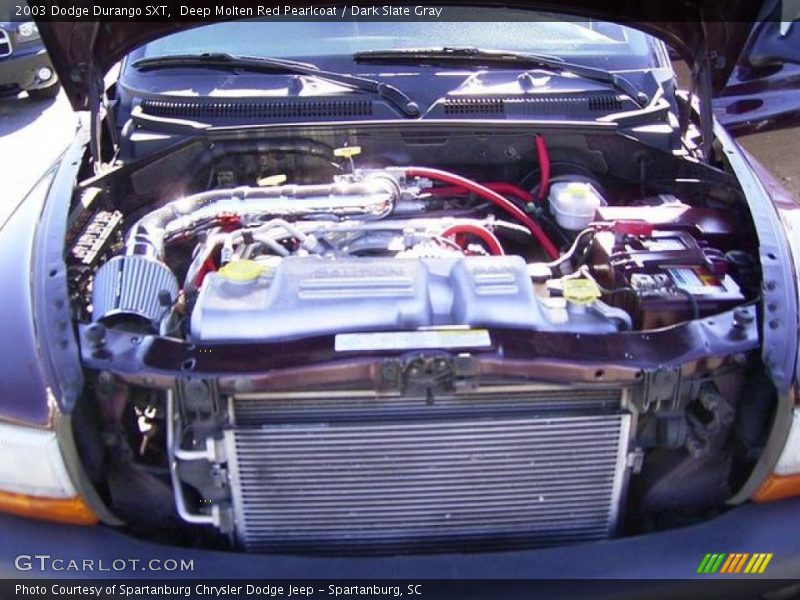 Deep Molten Red Pearlcoat / Dark Slate Gray 2003 Dodge Durango SXT