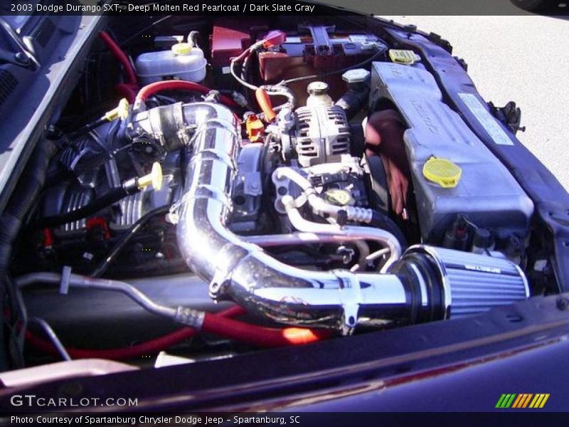 Deep Molten Red Pearlcoat / Dark Slate Gray 2003 Dodge Durango SXT