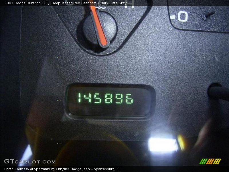 Deep Molten Red Pearlcoat / Dark Slate Gray 2003 Dodge Durango SXT