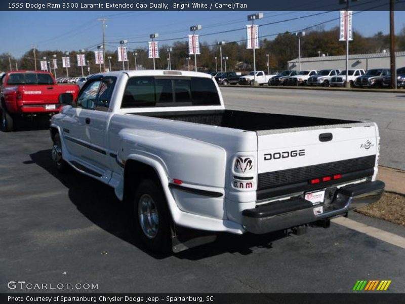 Bright White / Camel/Tan 1999 Dodge Ram 3500 Laramie Extended Cab Dually