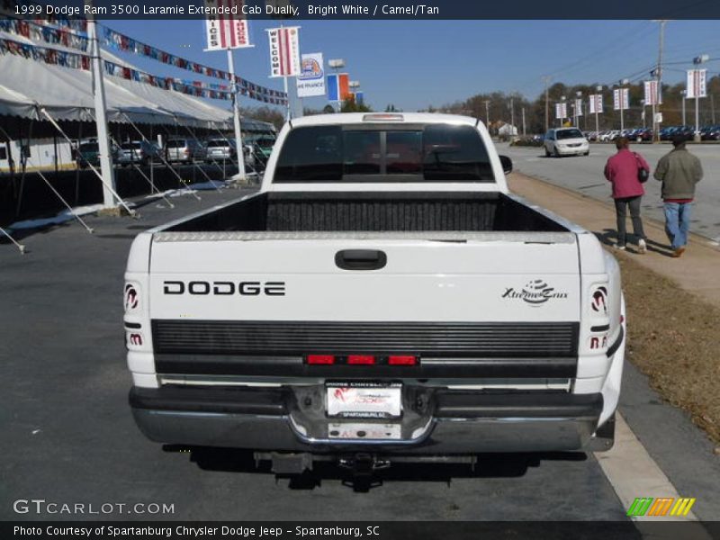 Bright White / Camel/Tan 1999 Dodge Ram 3500 Laramie Extended Cab Dually