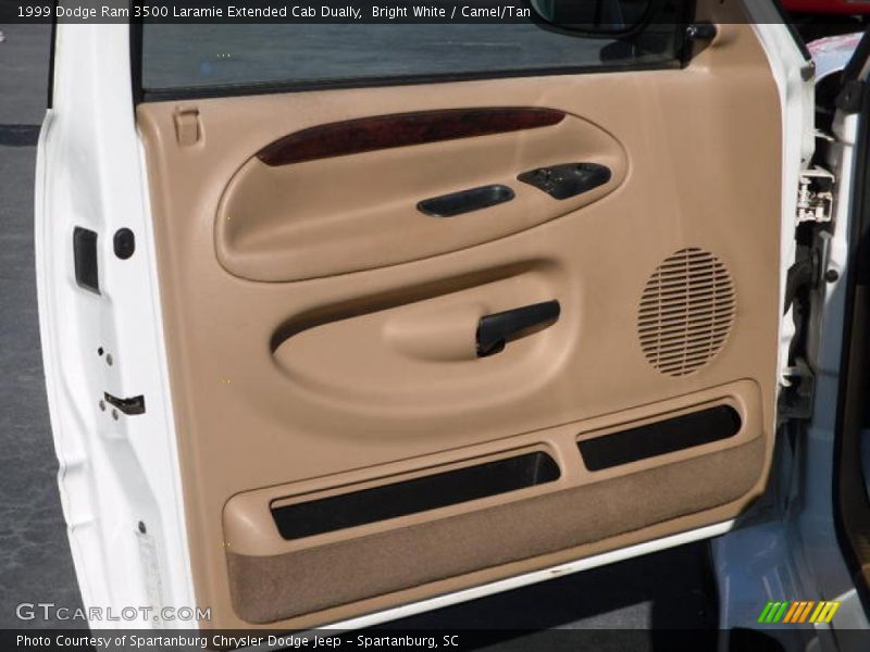 Bright White / Camel/Tan 1999 Dodge Ram 3500 Laramie Extended Cab Dually