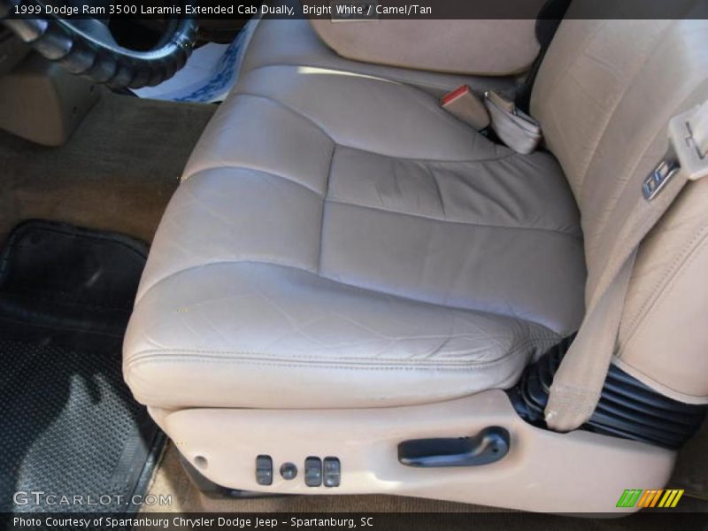 Bright White / Camel/Tan 1999 Dodge Ram 3500 Laramie Extended Cab Dually