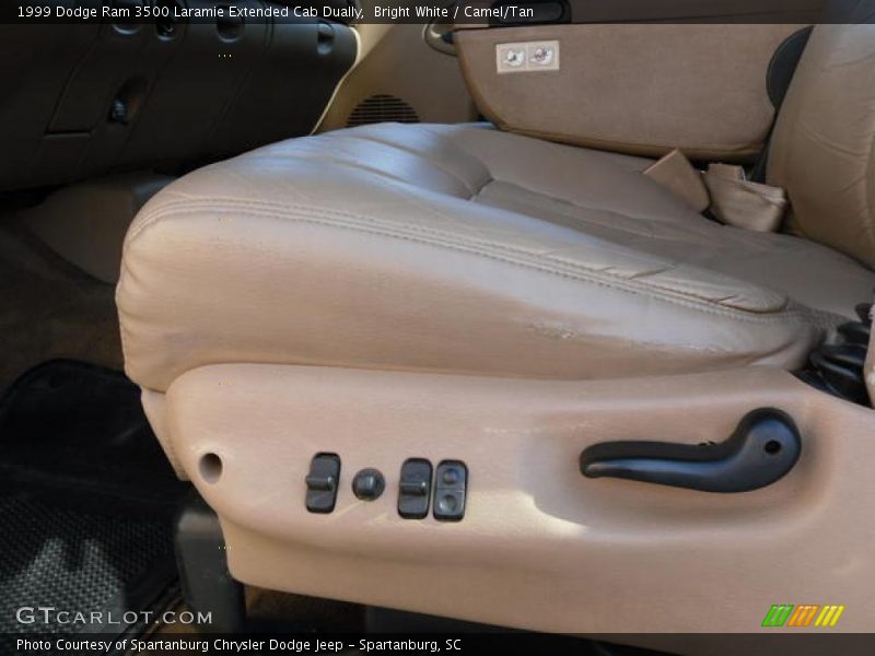 Bright White / Camel/Tan 1999 Dodge Ram 3500 Laramie Extended Cab Dually