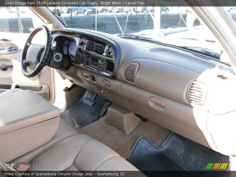 Bright White / Camel/Tan 1999 Dodge Ram 3500 Laramie Extended Cab Dually