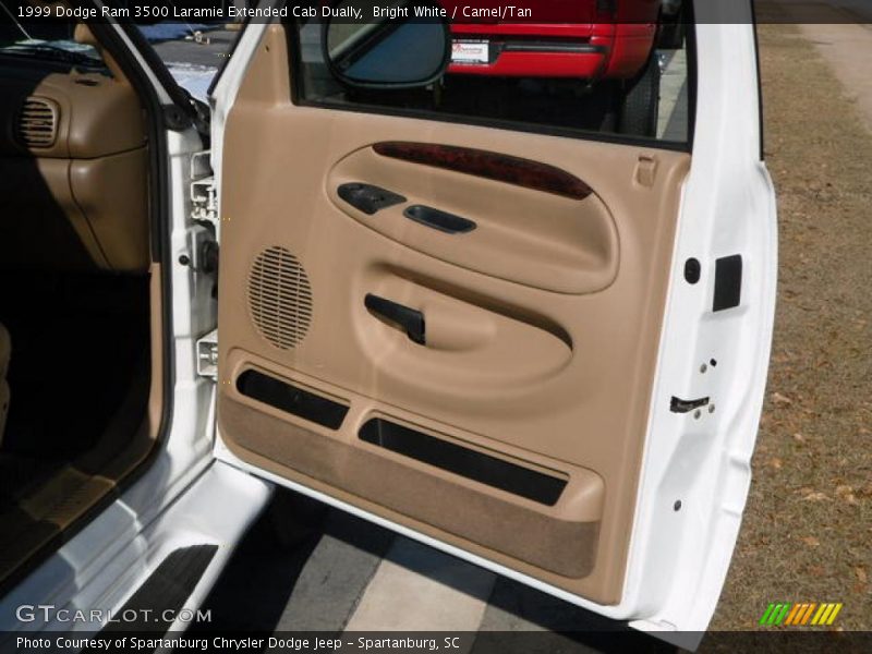 Bright White / Camel/Tan 1999 Dodge Ram 3500 Laramie Extended Cab Dually