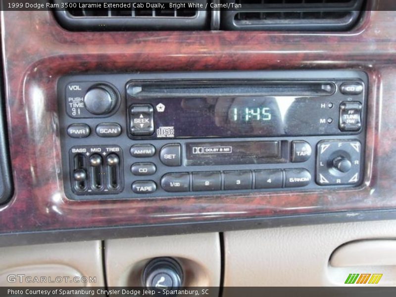 Bright White / Camel/Tan 1999 Dodge Ram 3500 Laramie Extended Cab Dually