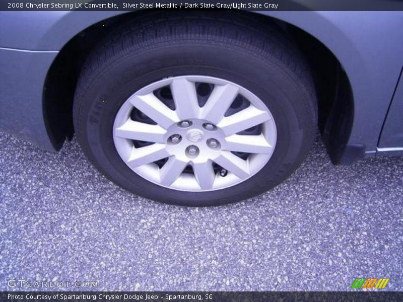 Silver Steel Metallic / Dark Slate Gray/Light Slate Gray 2008 Chrysler Sebring LX Convertible