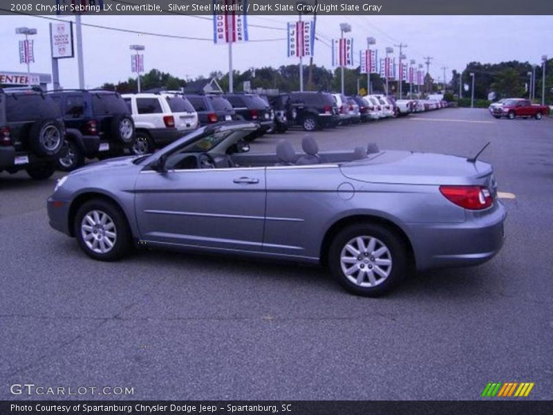 Silver Steel Metallic / Dark Slate Gray/Light Slate Gray 2008 Chrysler Sebring LX Convertible