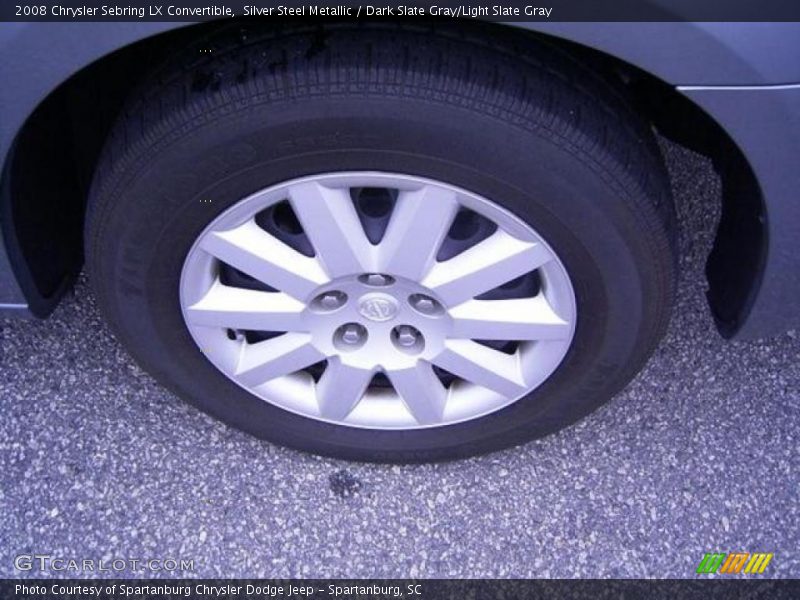 Silver Steel Metallic / Dark Slate Gray/Light Slate Gray 2008 Chrysler Sebring LX Convertible