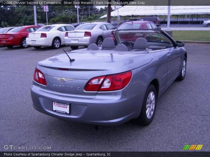 Silver Steel Metallic / Dark Slate Gray/Light Slate Gray 2008 Chrysler Sebring LX Convertible