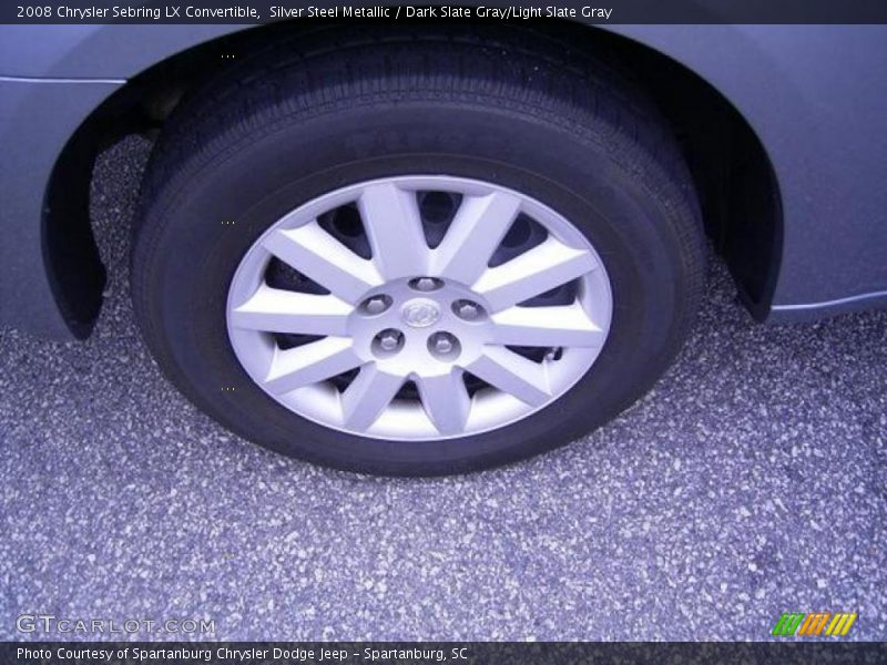 Silver Steel Metallic / Dark Slate Gray/Light Slate Gray 2008 Chrysler Sebring LX Convertible