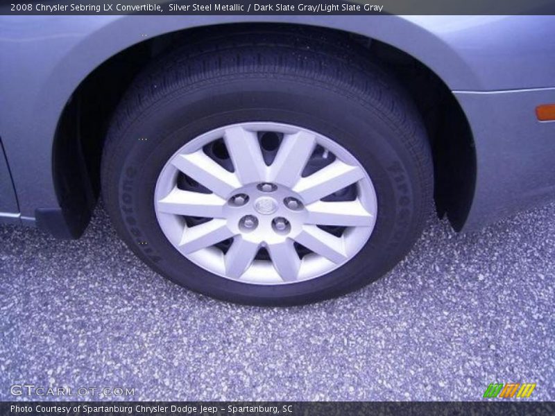 Silver Steel Metallic / Dark Slate Gray/Light Slate Gray 2008 Chrysler Sebring LX Convertible