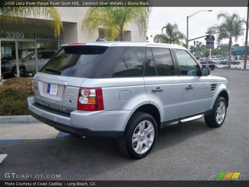 Zambezi Silver Metallic / Ebony Black 2006 Land Rover Range Rover Sport HSE