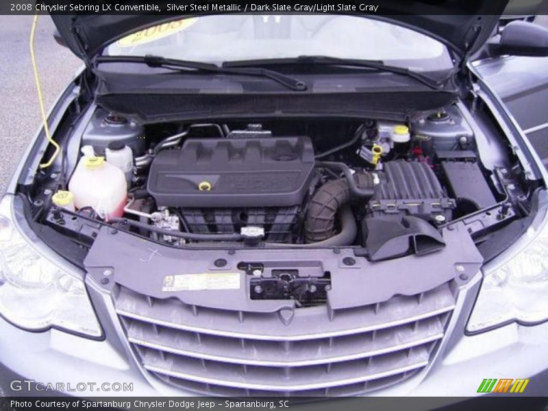 Silver Steel Metallic / Dark Slate Gray/Light Slate Gray 2008 Chrysler Sebring LX Convertible
