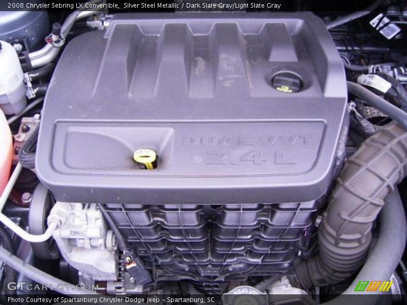 Silver Steel Metallic / Dark Slate Gray/Light Slate Gray 2008 Chrysler Sebring LX Convertible