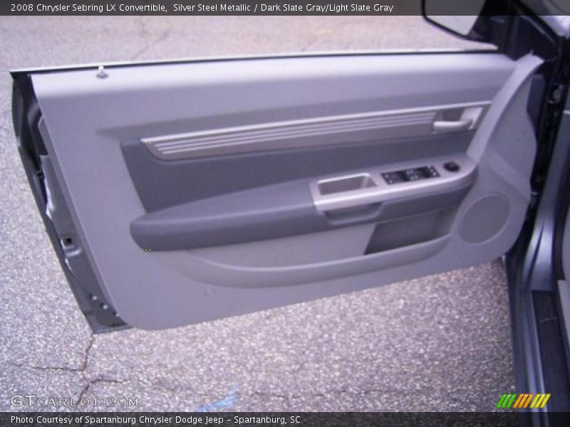 Silver Steel Metallic / Dark Slate Gray/Light Slate Gray 2008 Chrysler Sebring LX Convertible