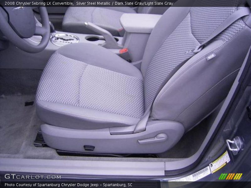 Silver Steel Metallic / Dark Slate Gray/Light Slate Gray 2008 Chrysler Sebring LX Convertible