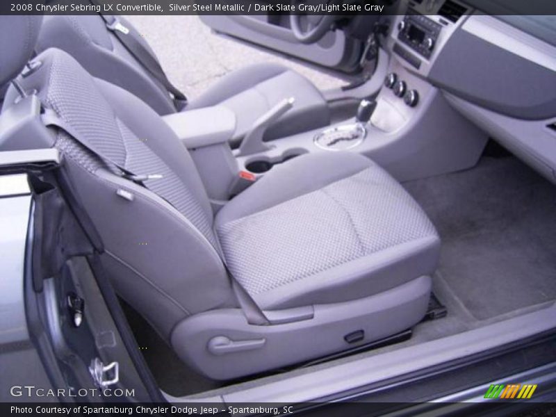 Silver Steel Metallic / Dark Slate Gray/Light Slate Gray 2008 Chrysler Sebring LX Convertible