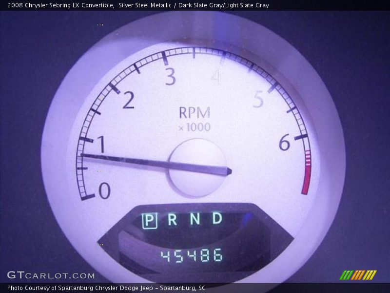 Silver Steel Metallic / Dark Slate Gray/Light Slate Gray 2008 Chrysler Sebring LX Convertible