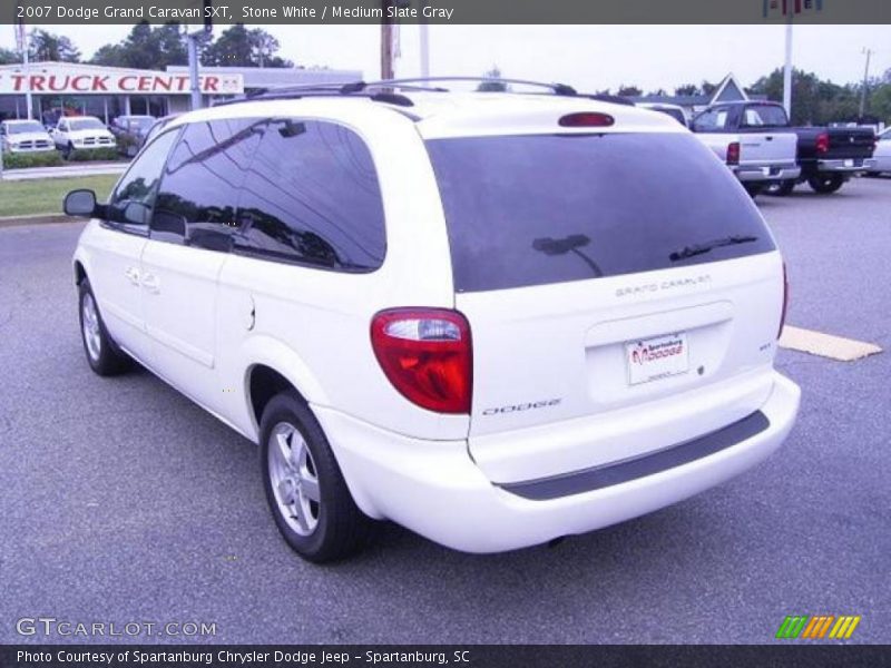 Stone White / Medium Slate Gray 2007 Dodge Grand Caravan SXT