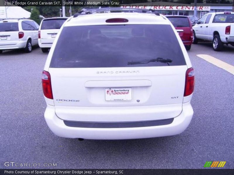Stone White / Medium Slate Gray 2007 Dodge Grand Caravan SXT