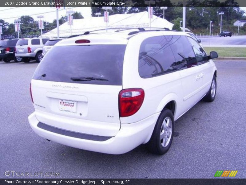 Stone White / Medium Slate Gray 2007 Dodge Grand Caravan SXT