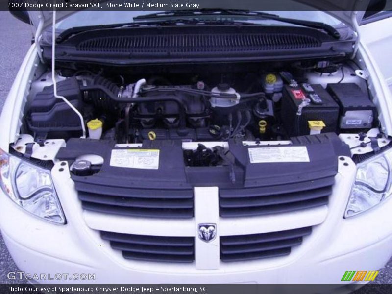 Stone White / Medium Slate Gray 2007 Dodge Grand Caravan SXT