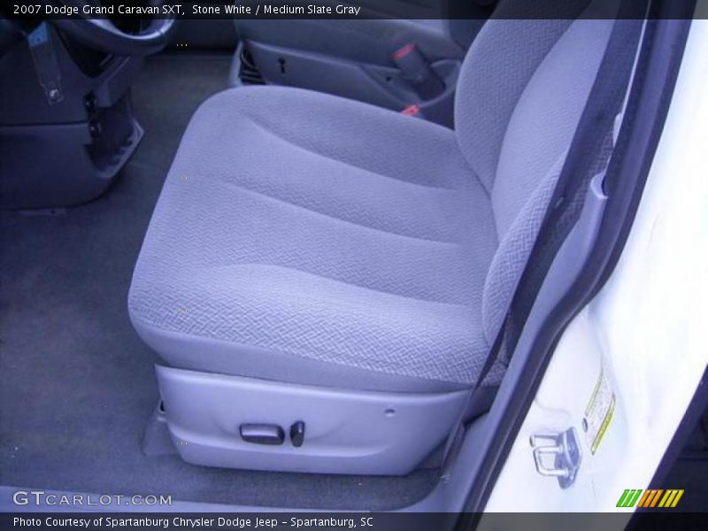 Stone White / Medium Slate Gray 2007 Dodge Grand Caravan SXT