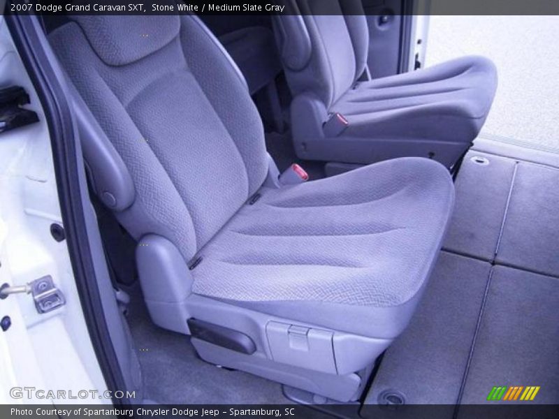 Stone White / Medium Slate Gray 2007 Dodge Grand Caravan SXT