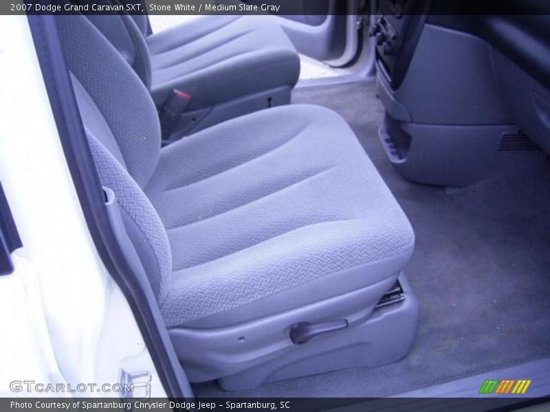Stone White / Medium Slate Gray 2007 Dodge Grand Caravan SXT