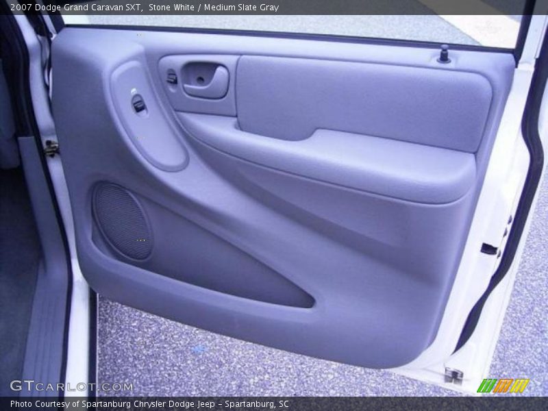 Stone White / Medium Slate Gray 2007 Dodge Grand Caravan SXT