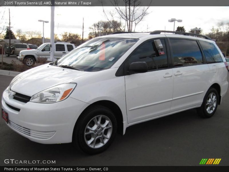 Natural White / Taupe 2005 Toyota Sienna LE AWD