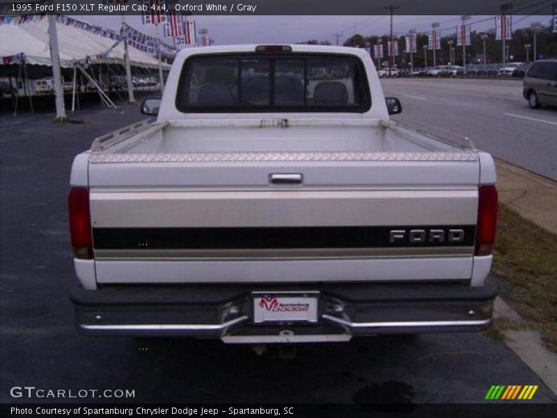 Oxford White / Gray 1995 Ford F150 XLT Regular Cab 4x4