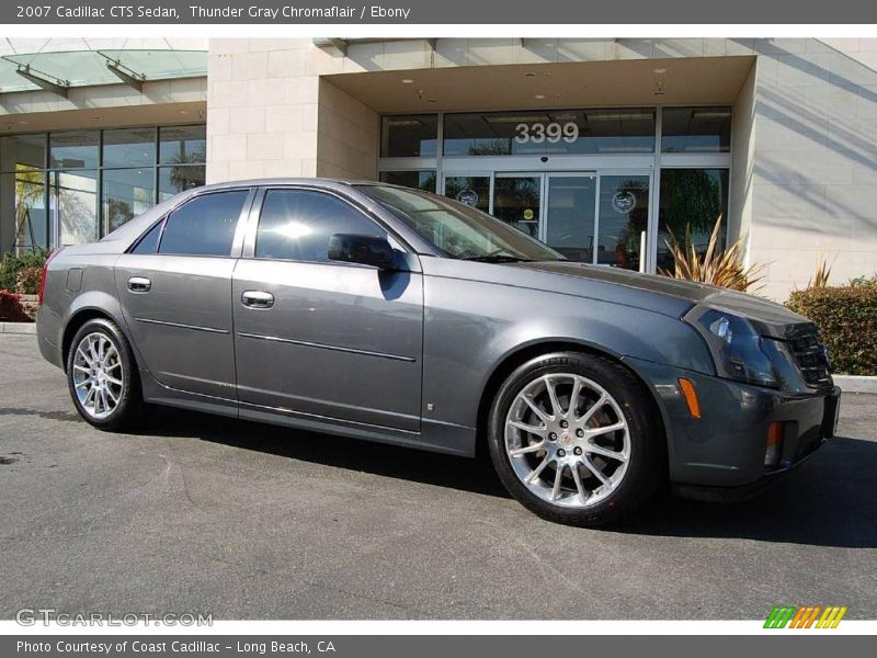 Thunder Gray Chromaflair / Ebony 2007 Cadillac CTS Sedan