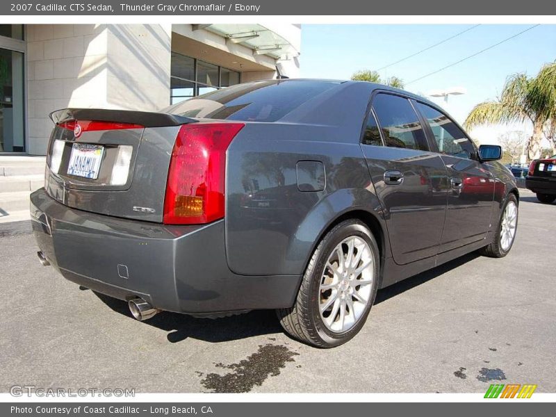 Thunder Gray Chromaflair / Ebony 2007 Cadillac CTS Sedan