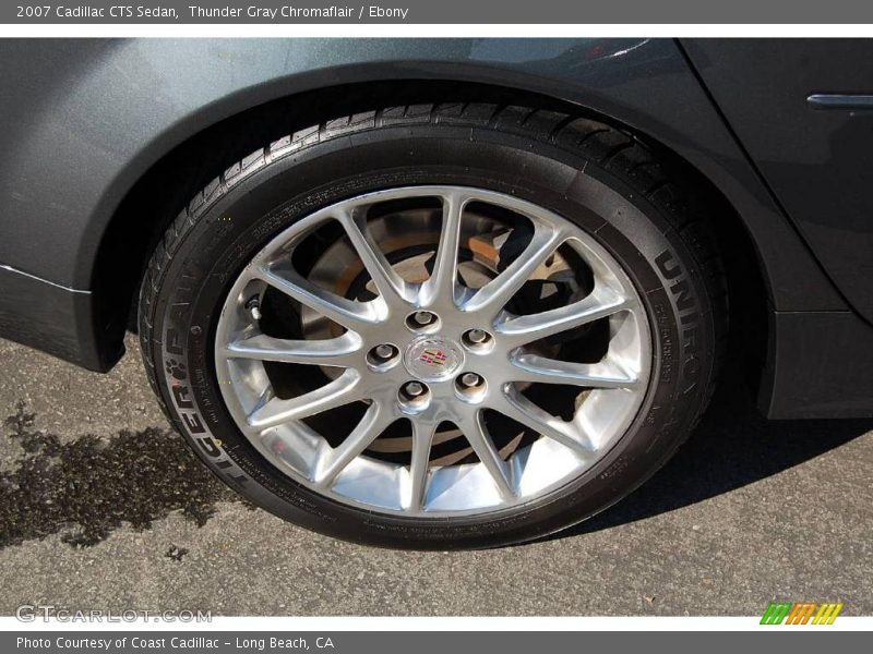 Thunder Gray Chromaflair / Ebony 2007 Cadillac CTS Sedan