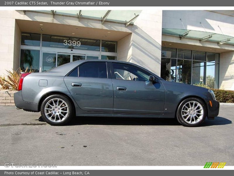 Thunder Gray Chromaflair / Ebony 2007 Cadillac CTS Sedan