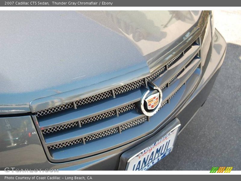 Thunder Gray Chromaflair / Ebony 2007 Cadillac CTS Sedan