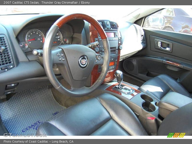 Thunder Gray Chromaflair / Ebony 2007 Cadillac CTS Sedan