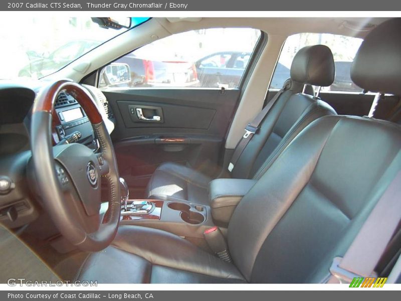 Thunder Gray Chromaflair / Ebony 2007 Cadillac CTS Sedan