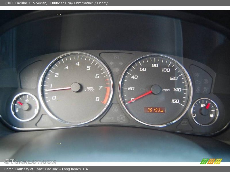 Thunder Gray Chromaflair / Ebony 2007 Cadillac CTS Sedan