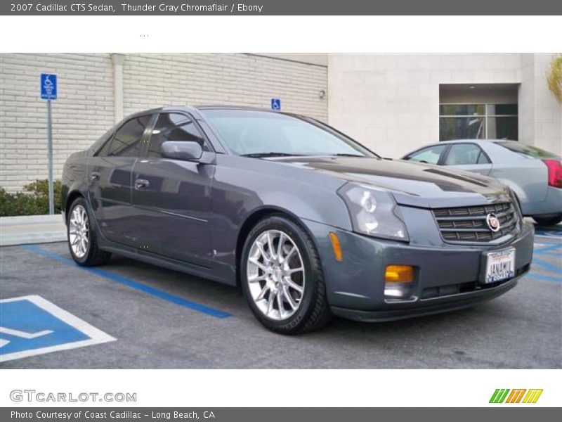 Thunder Gray Chromaflair / Ebony 2007 Cadillac CTS Sedan