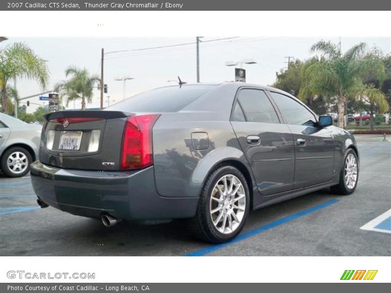 Thunder Gray Chromaflair / Ebony 2007 Cadillac CTS Sedan