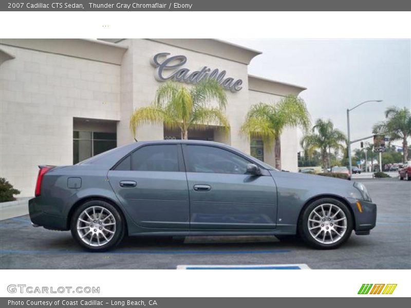 Thunder Gray Chromaflair / Ebony 2007 Cadillac CTS Sedan