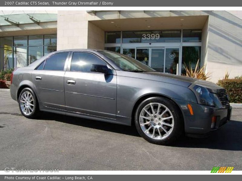 Thunder Gray Chromaflair / Ebony 2007 Cadillac CTS Sedan