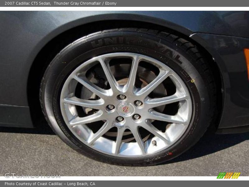 Thunder Gray Chromaflair / Ebony 2007 Cadillac CTS Sedan